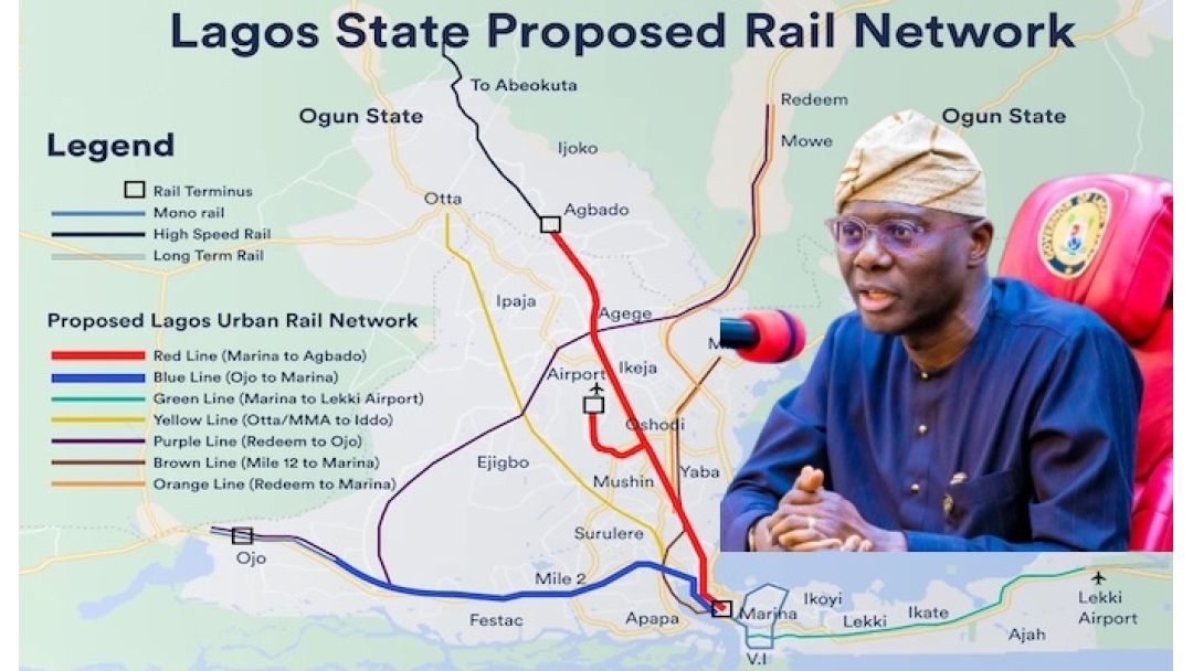Lagos To Begin $3bn Green Line Rail Connecting Marina To Lekki Corridor December