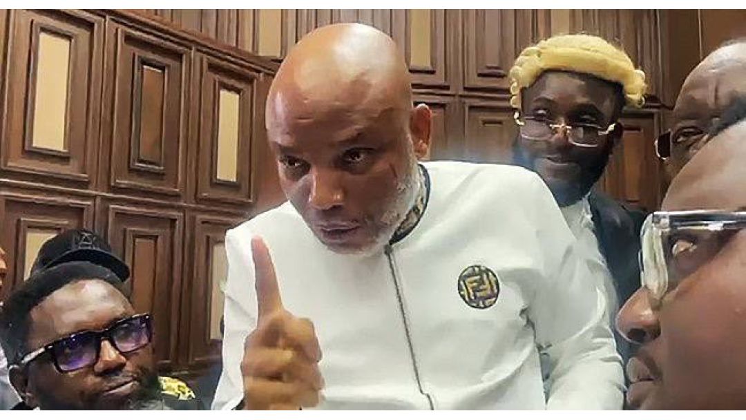 Nnamdi Kanu, IPOB, ìpànìyàn ológun, DSS, Ilé Ẹjọ́ Gíga Abuja, ìdájọ́, Binta Nyako, ẹ̀tọ́ ènìyàn, ìjọba àpapọ̀, ìfẹ̀yìntì, ìbámu òfin, ìtẹ̀síwájú shari’a, ìdájọ́ òdodo.