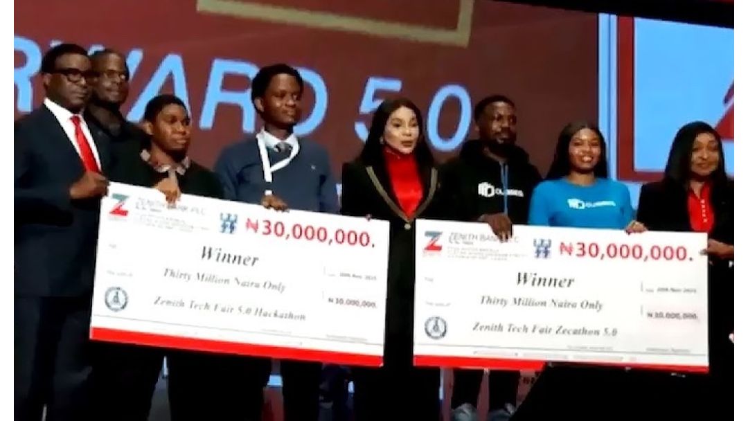 Zenith Bank Na Murnar Kwarewar Fasaha, Ya Ba Masu Nasara a Hackathon Naira Miliyan 140 a Tech Fair 5.0