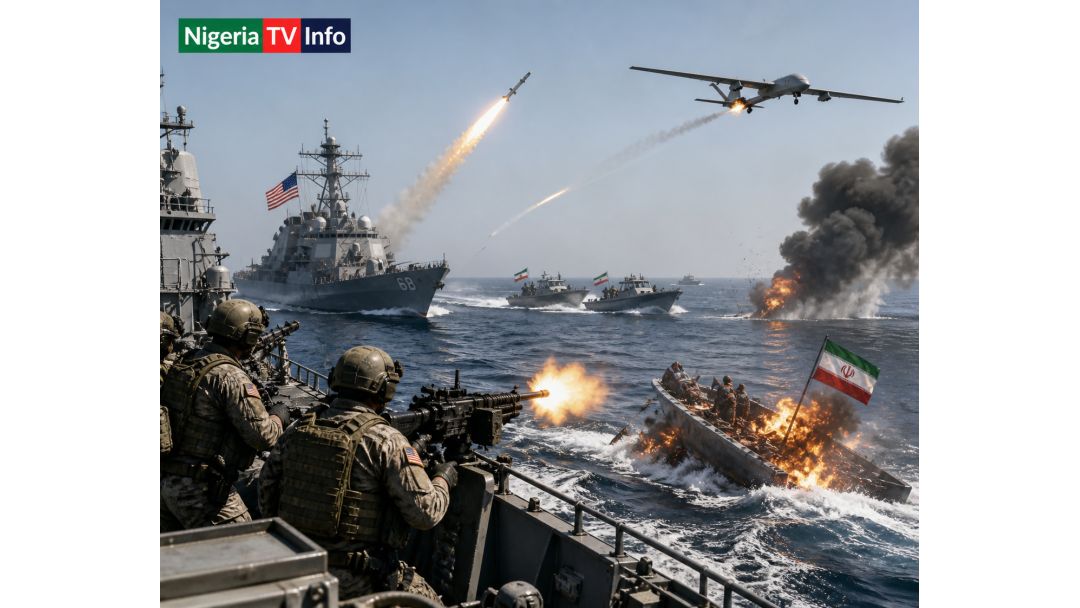 Amerịka Bibiri Ụgbọ Mmiri Iran, Gbachapụkwa Mịsaịl na Dron N’Ọwara Hormuz