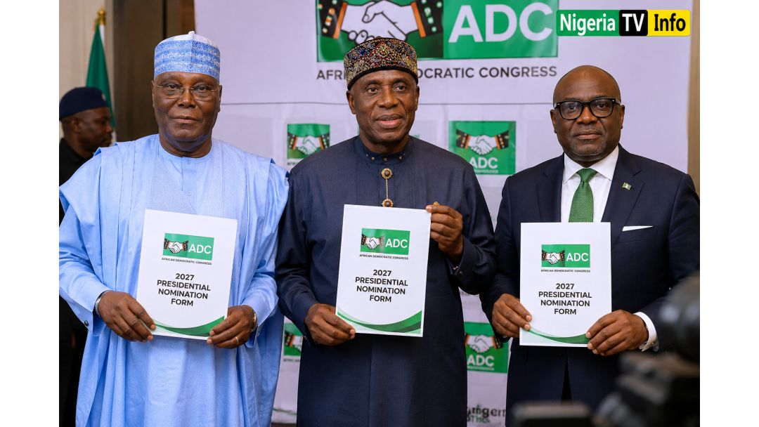2027: Atiku, Amaechi, Hayatudeen Pick Up ADC Presidential Nomination Forms