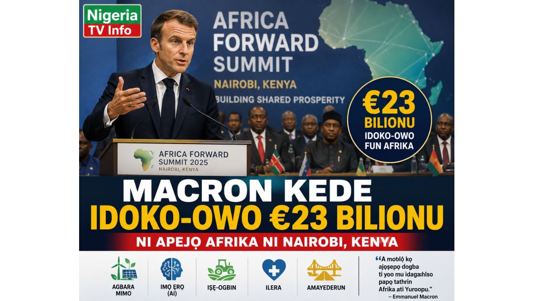 Macron Kede Idoko-owo €23 Bilionu Ni Apejọ Afrika