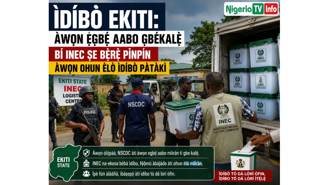 Featured image: Ekiti Decides: Security Forces Mobilise as INEC Moves Sensitive Election Materials