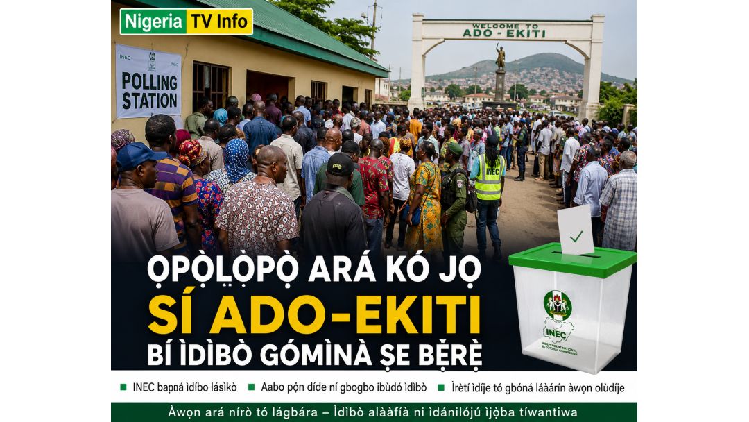 Cunkoson Jama’a a Ado-Ekiti Yayin Da Zaben Gwamna Ya Fara